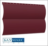 Сайдинг металлический БРЕВНО Красный RAL 3009 ПЭ